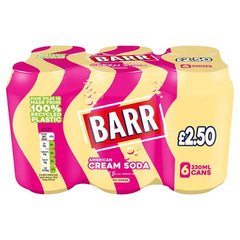 Barr American Cream Soda 6 x 330ml (Case of 4)