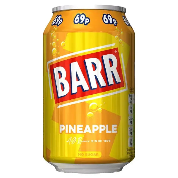 Barr Pineapple 330ml  Honesty Sales U.K