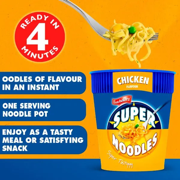 Batchelors Chicken Super Noodles 100g (Case of 6)  Honesty Sales U.K