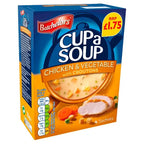 Batchelors Cup a Soup Chicken & Vegetable with Croutons 4 Instant Soup Sachets 110g (Case of 9)  Honesty Sales U.K