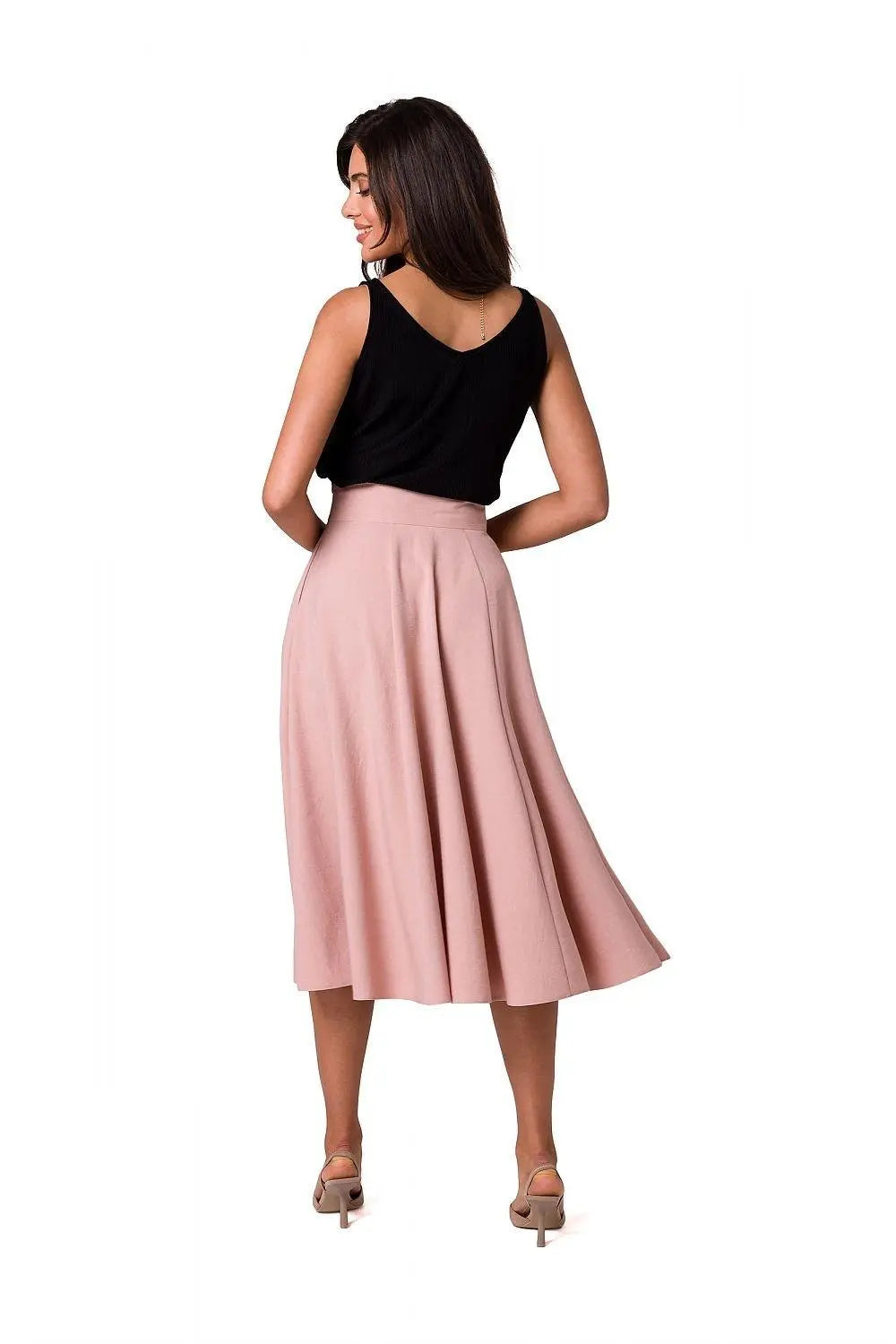 BeWear high waist and decorative buttons midi skirt Image secondaire du produit