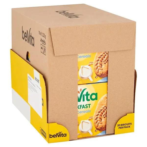BelVita Breakfast Biscuits Milk & Cereals 5 Pack 225G (Case of 10) - Honesty Sales