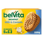 BelVita Breakfast Biscuits Milk & Cereals 5 Pack 225G (Case of 10) - Honesty Sales