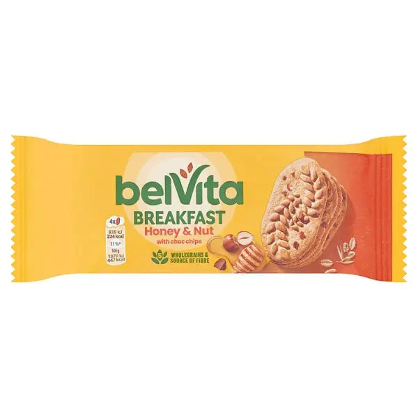 Belvita Breakfast Honey & Nut with Choc Chips 50g (Case of 20) BelVita