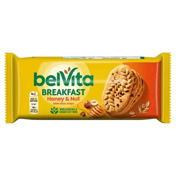 Belvita Breakfast Honey & Nut with Choc Chips 50g (Case of 20) BelVita