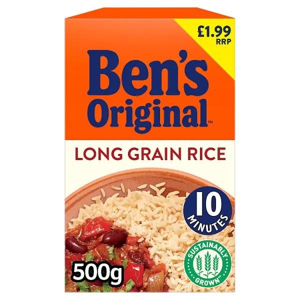 Ben's Original Long Grain Rice 500g (Case of 6) - Honesty Sales