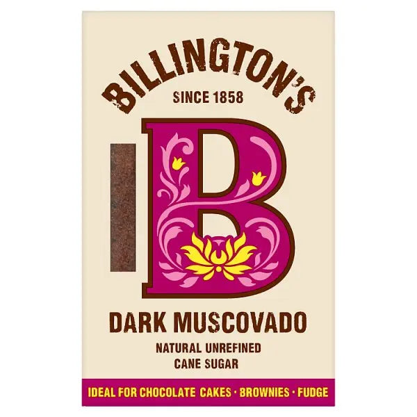 Billington's Dark Muscovado Natural Unrefined Cane Sugar 500g Billington's Main image