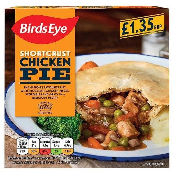 Birds Eye Shortcrust Chicken Pie 155g - Honesty Sales