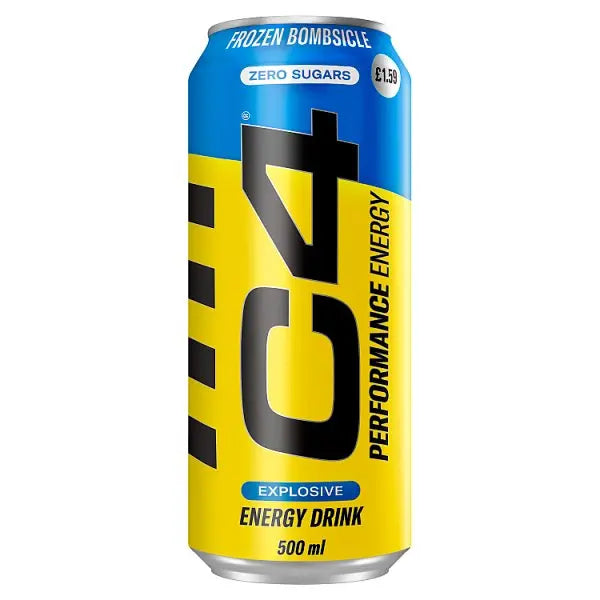 C4 Performance Energy Frozen Bombsicle Energy Drink 500ml (Case of 12)  Honesty Sales U.K