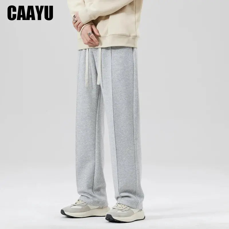 CAAYU Men's Jogger Sweatpants Fashion Hip Hop Japanese Streetwear Drawstring Casual Baggy Trousers Sports Loose Gray Pants Mens  Honesty Sales U.K
