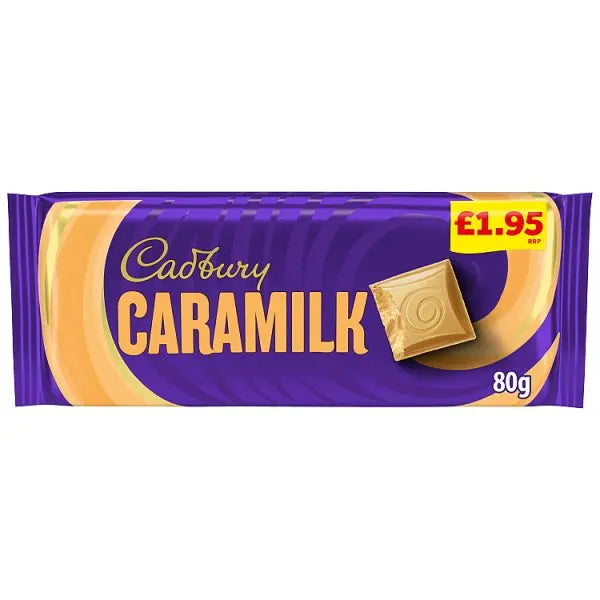 Cadbury Caramilk Chocolate Bar 80g (Case of 26)  Honesty Sales U.K