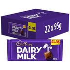 Cadbury Dairy Milk Chocolate Bar 95g (Case of 22)  Honesty Sales U.K