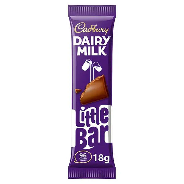 Cadbury Dairy Milk Little Bar Chocolate 18g (Case of 60) - Honesty Sales