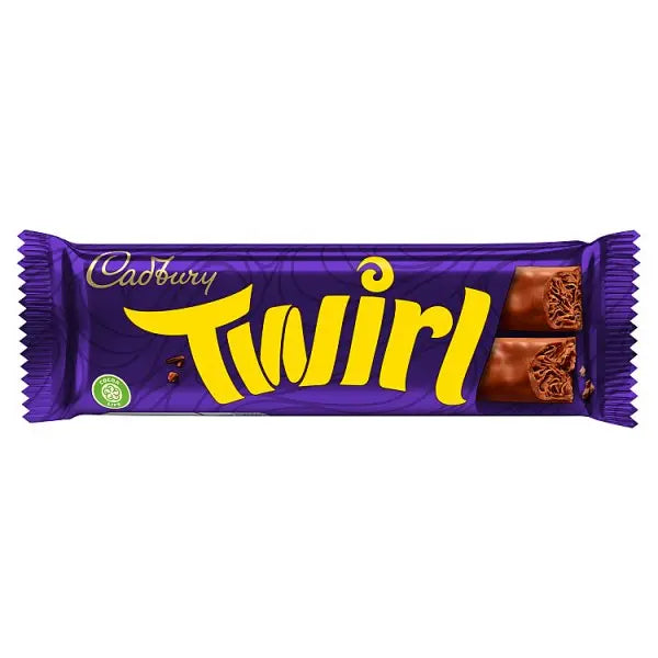 Cadbury Twirl Chocolate Bar 43g (Case of 48) - Honesty Sales