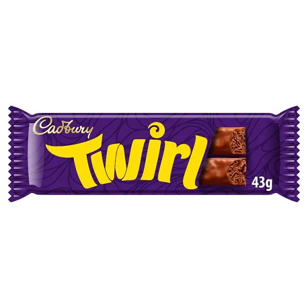 Cadbury Twirl Chocolate Bar 43g (Case of 48) - Honesty Sales