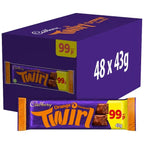 Cadbury Twirl Orange Chocolate Bar 43 g (Case of 48)  Honesty Sales U.K