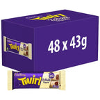 Cadbury Twirl White Dipped Chocolate Bar 43g (Case of 48)  Honesty Sales U.K