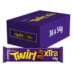 Cadbury Twirl Xtra Duo Chocolate Bar 54g (Case of 36)  Honesty Sales U.K