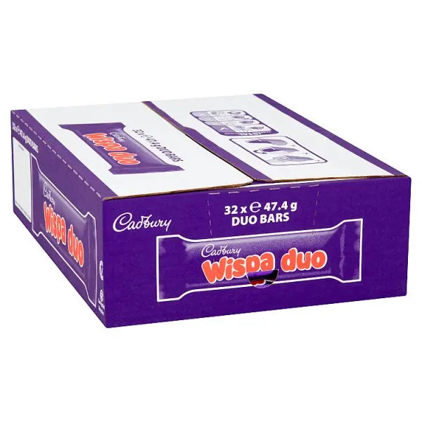 Cadbury Wispa Duo Chocolate Bar 47.4g (Case of 32) - Honesty Sales