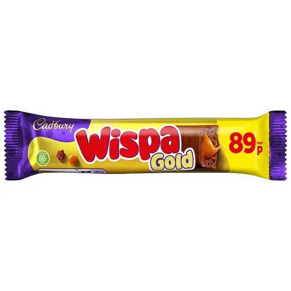 Cadbury Wispa Gold Chocolate Bar 49g (Case of 48) - Honesty Sales Hauptbild