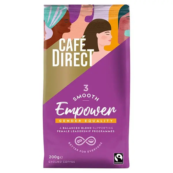Cafédirect 3 Smooth Empower Ground Coffee 200g (Case of 6) Cafédirect Main image