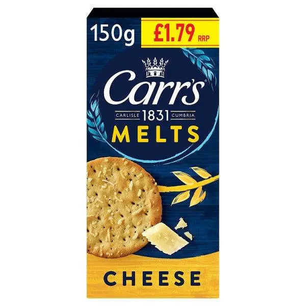 Carr's Melts Cheese 150g (Case of 12) - Honesty Sales U.K
