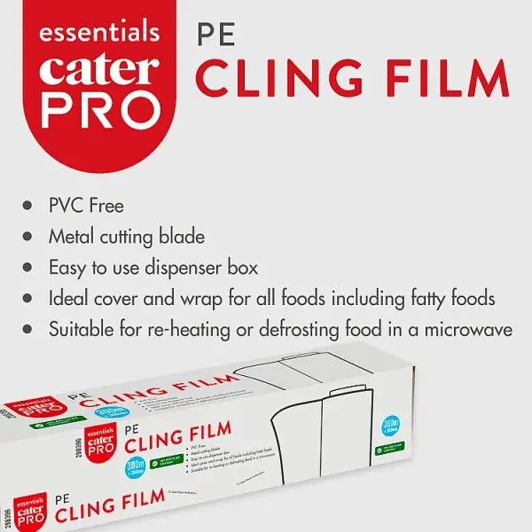 CaterPro Essentials PE Cling Film - Honesty Sales