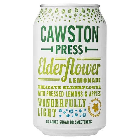 Cawston Press Sparkling Elderflower Lemonade (Case of 24) - Honesty Sales U.K