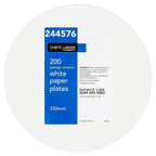 Chefs Larder 200 White Paper Plates - Honesty Sales