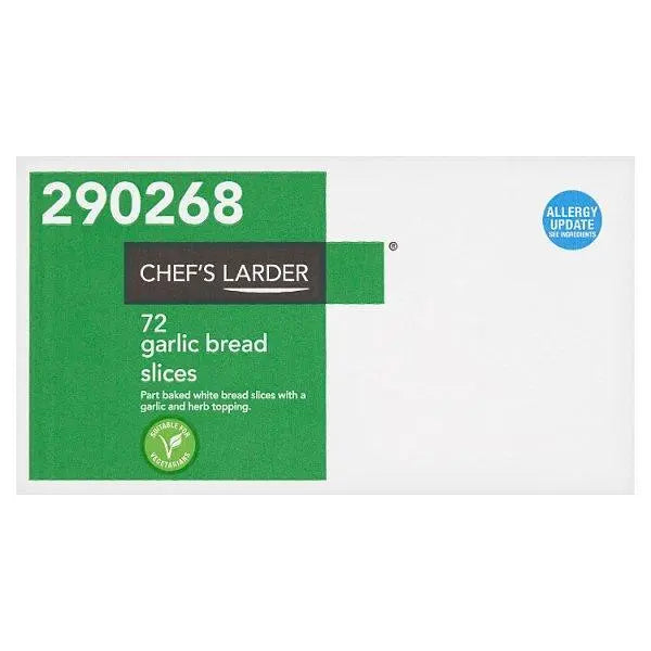 Chefs Larder 72 Garlic Bread Slices - Honesty Sales