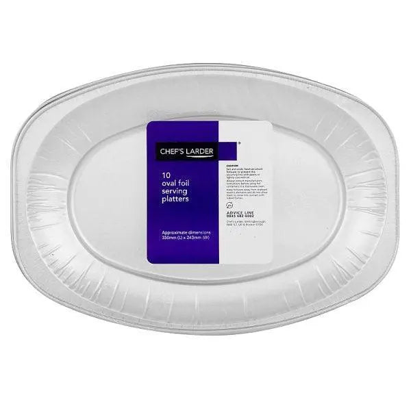 Chefs Larder 8 Oval Foil Serving Platters - Honesty Sales