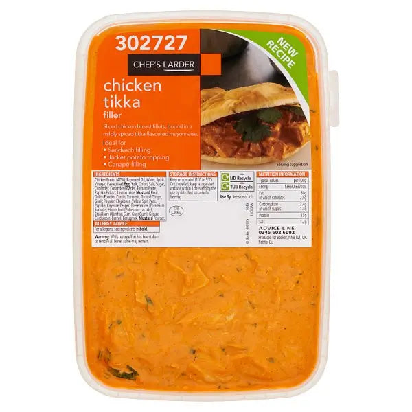 Chef's Larder Chicken Tikka Filler 1kg  Honesty Sales U.K