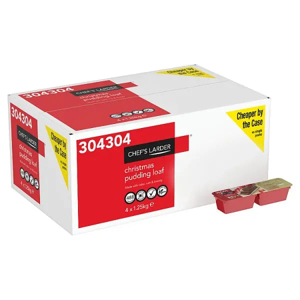 Chef's Larder Christmas Pudding Loaf 1.25kg  Honesty Sales U.K