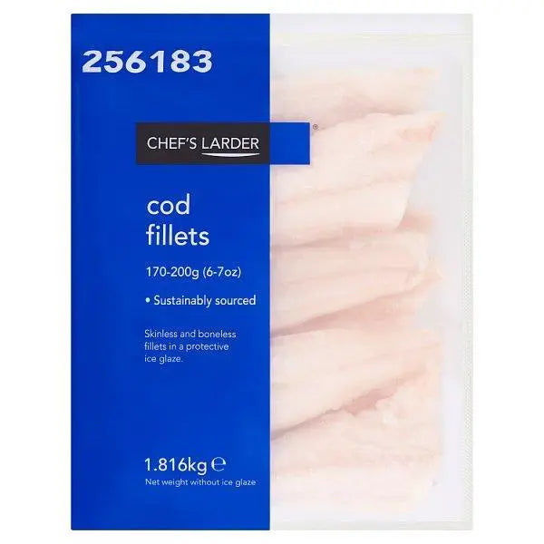 Chefs Larder Cod Fillets 1.816kg - Honesty Sales