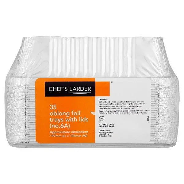 Chefs Larder Foil Trays with Lids - Honesty Sales