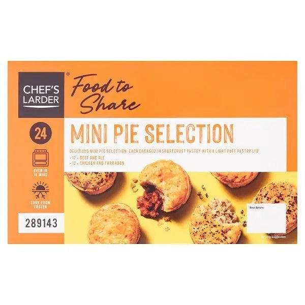 Chefs Larder Food to Share Mini Pie Selection 624g - Honesty Sales Main image