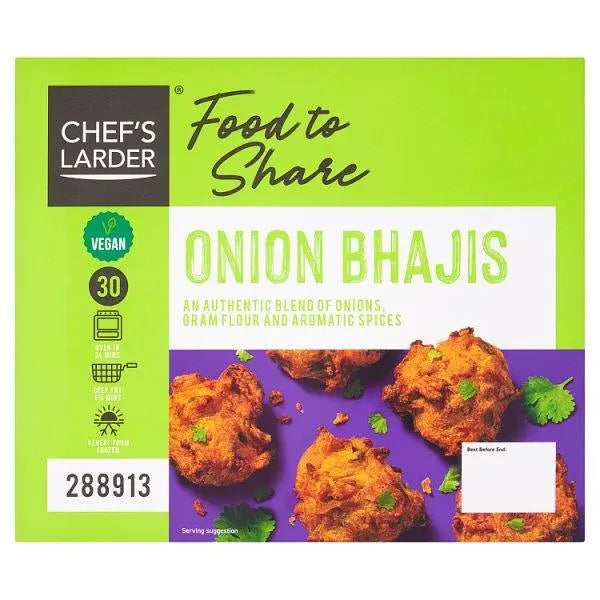 Chefs Larder Food to Share Onion Bhajis 1.05kg - Honesty Sales