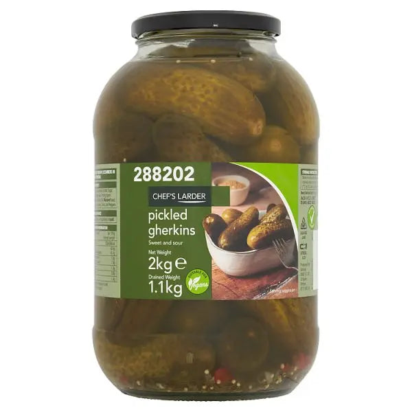 Chef's Larder Pickled Gherkins 2kg Chef's Larder