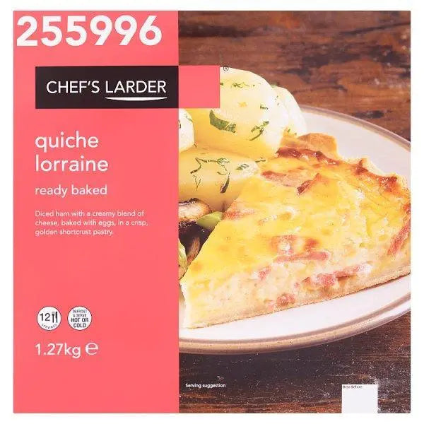 Chefs Larder Quiche Lorraine 1.27kg - Honesty Sales Main image