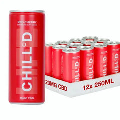 Chill'd Cherry CBD 12 x 250ml (Case of 12)  Honesty Sales U.K