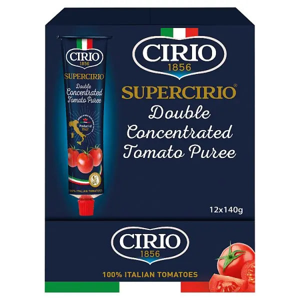 Cirio Supercirio Double Concentrated Tomato Puree 140g (Case of 12) - Honesty Sales