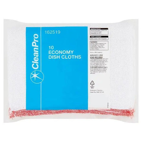 CleanPro 10 Economy Dish Cloths - Honesty Sales U.K