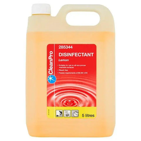 CleanPro Disinfectant Lemon 5 Litres - Honesty Sales U.K