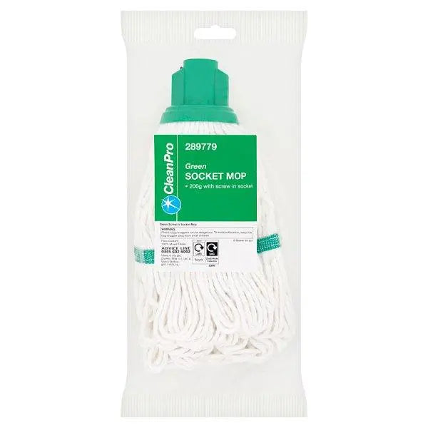 CleanPro Green Socket Mop - Honesty Sales Main image