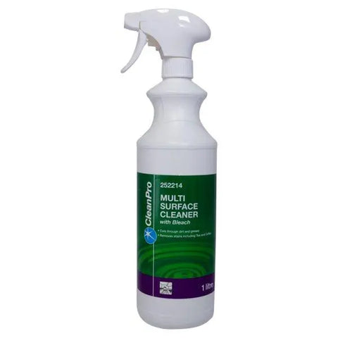 CleanPro Multi Surface Cleaner with Bleach 1 Litre - Honesty Sales U.K