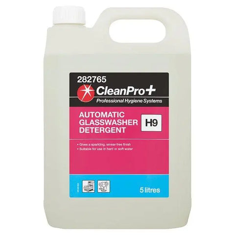 CleanPro+ Automatic Glasswasher Detergent H9 5 Litres - Honesty Sales U.K