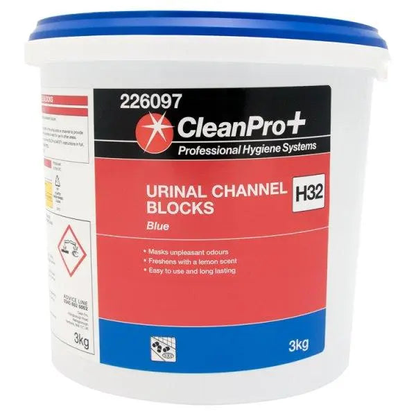 CleanPro+ Blue Urinal Channel Blocks H32 3kg - Honesty Sales