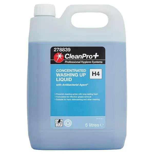 CleanPro+ Concentrated Washing Up Liquid H4 5 Litres - Honesty Sales U.K