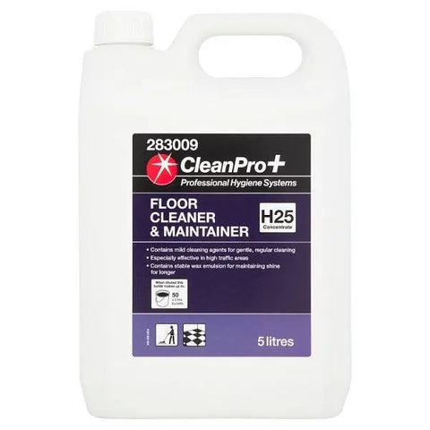 CleanPro+ Floor Cleaner & Maintainer H25 Concentrate 5 Litres - Honesty Sales U.K