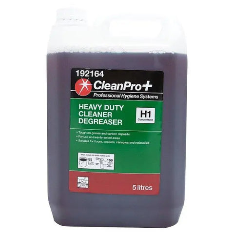 CleanPro+ Heavy Duty Cleaner Degreaser H1 Concentrate 5 Litres - Honesty Sales U.K